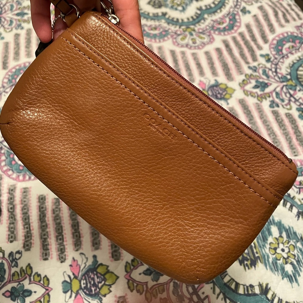 Wristlet purse coach